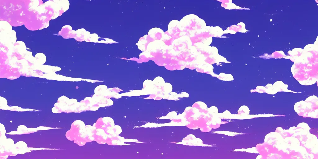 Image similar to A background for an anime-themed social media profile sky bright clouds bloom effect from Skyrim blender studio ghibli clouds