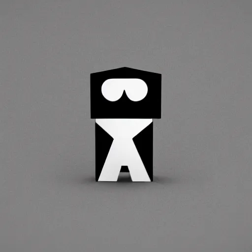 Image similar to zef box design modern black and white color scheme, minimalist, nature, cute characters