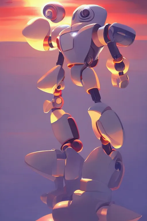 Image similar to metabots medabots medarotto medarot robot minimalist comics, behance hd by jesper ejsing, by rhads, makoto shinkai and lois van baarle, ilya kuvshinov, rossdraws global illumination ray tracing hdr radiating a glowing aura