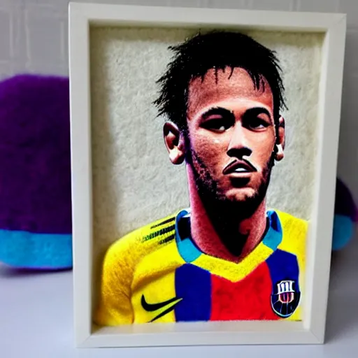 Image similar to neymar needle felted , needle felting art