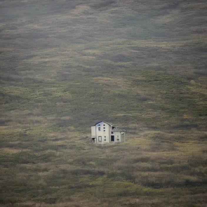 Image similar to a building in a landscape, trending on 5 0 0 px