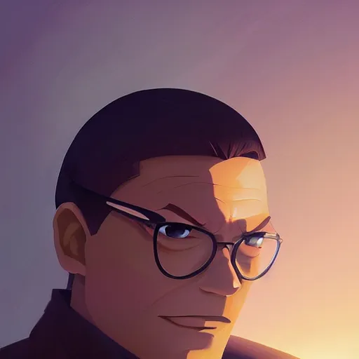 Image similar to face icon minimalist agent 0 0 7, loftis, cory behance hd by jesper ejsing, by rhads, makoto shinkai and lois van baarle, ilya kuvshinov, rossdraws global illumination