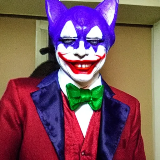 Prompt: cat as joker