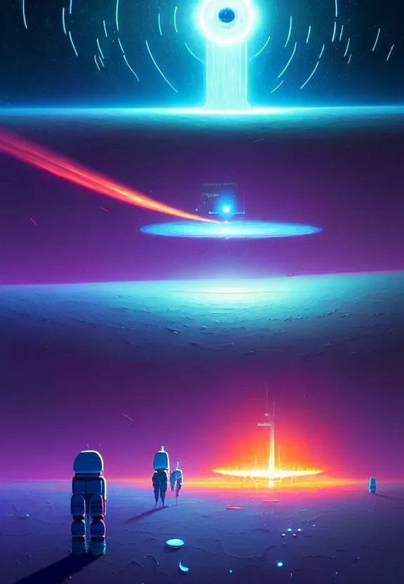 Image similar to robotic expedition to the death of a star by christopher balaskas and anton fadeev and dan mumford and beeple and norman rockwell, hyperrealistic, high detail, ultra detailed, space, nebula, sharp focus, astronomy, science, crisp edges, mist, reflections, asymmetrical!!!!!!, asymmetry!!