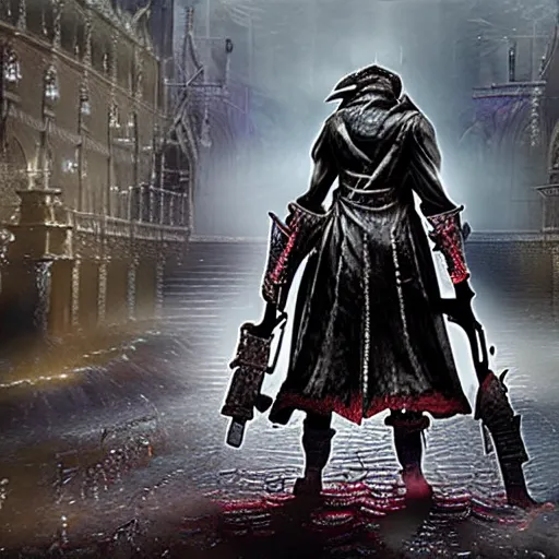 Prompt: bloodborne video game running on the playstation 1, psx gameplay, video walkthrough, low - poly, fromsoftware