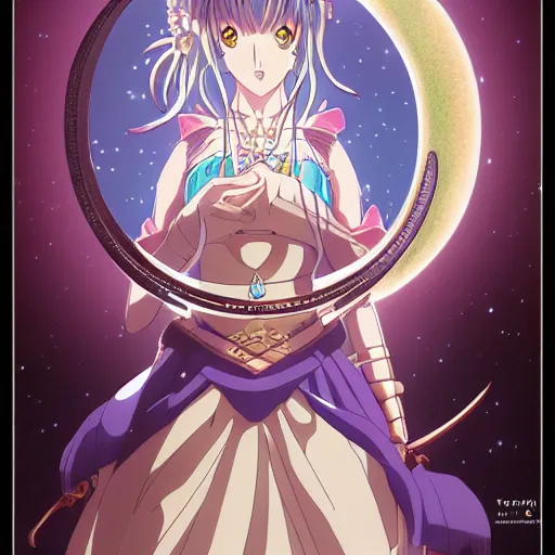 Image similar to portrait of the goddess of the moon, anime fantasy illustration by tomoyuki yamasaki, kyoto studio, madhouse, ufotable, trending on artstation