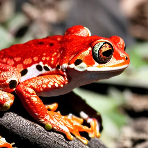 Image similar to a red frog