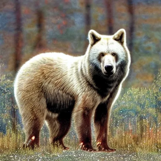 Image similar to alaskan bear wolf