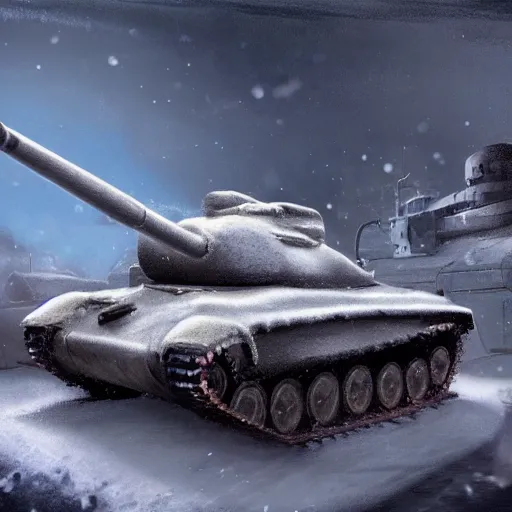 Image similar to an awesome serious roborovski hamster drives in a soviet military tank, snow fall, highly detailed, digital painting, artstation, concept art, movie still, smooth, sharp focus uhd 8 k