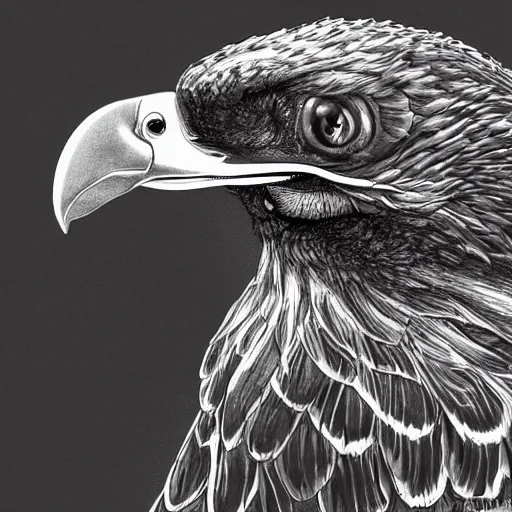 Image similar to ! dream! dream an f - 1 6 pilot with the head of a turkey buzzard, digital illustration, hyper realistic, hyper detailed