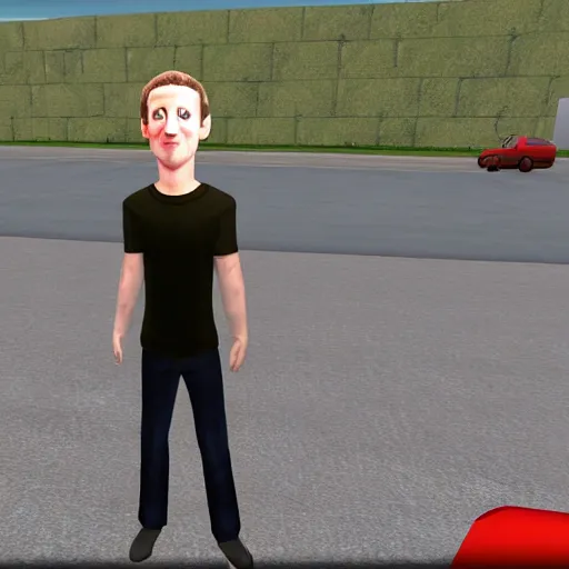 Prompt: mark zuckerberg in gmod ttt