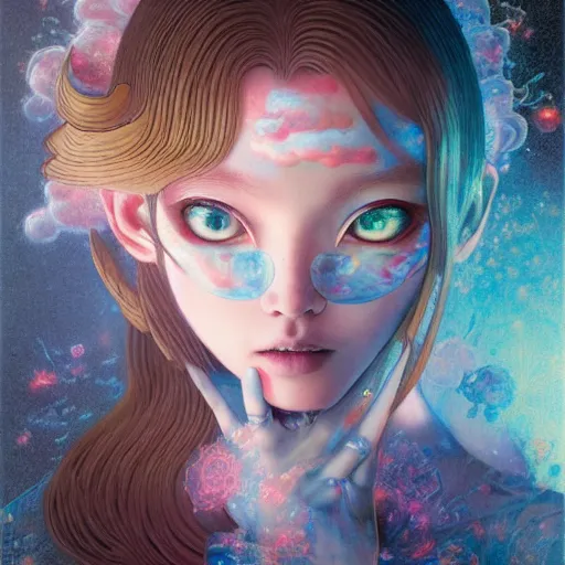 Image similar to prompt : portrait soft light painted by james jean and katsuhiro otomo, magical eyes, inspired by sailor moon anime, smooth face feature, intricate oil painting, high detail, sharp high detail, manga and anime