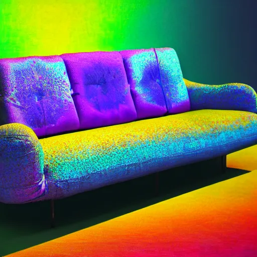 Image similar to psychedelic couch sofa costa blanca, designed by arnold bocklin, jules bastien - lepage, tarsila do amaral, wayne barlowe and gustave baumann, cheval michael, trending on artstation, mediterranean, star, sharp focus, colorful refracted sparkles and lines, soft light, 8 k 4 k