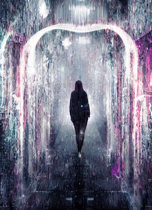 Image similar to cinematic shot epic group happy humans, hyper realistic, mood lighting, fantasy, detailed flow of beautiful digital images, floating graphics, dripping light drops, supercomputers text to images, beautiful graphics, highly detailed, super realistic, perfect lighting pixel sorting, style sheet