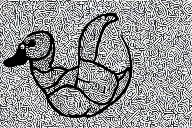 Image similar to a vector illustration of a smoking duck, highly detailed, elegant, intricate