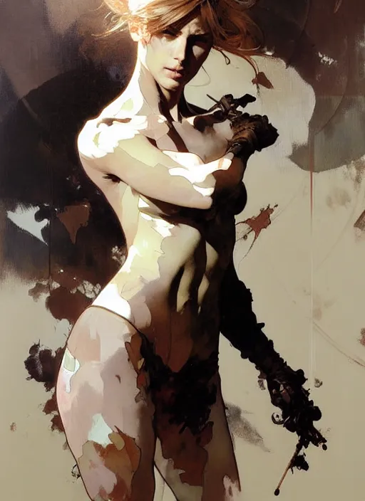 Image similar to beautiful neutral earth toned palette knife painting artwork by yoji shinkawa jeremy mann, dancer, charlie bowater and magali villeneuve and alphonse mucha, gaston bussiere, craig mullins, j. c. leyendecker, by artgerm