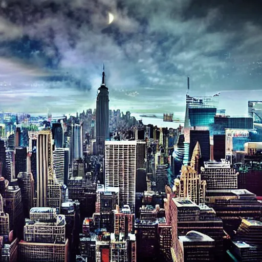 Image similar to new york in the year 2 0 7 0