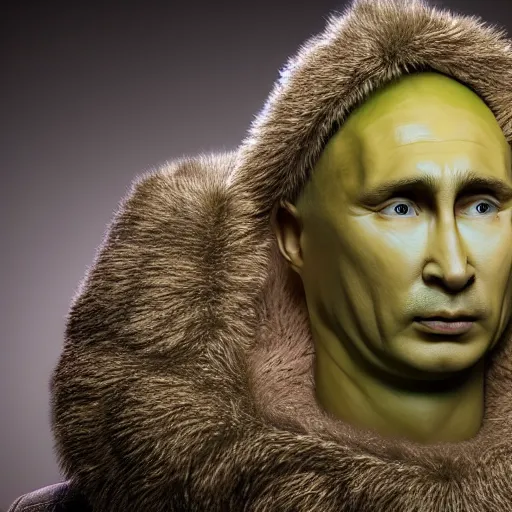 Image similar to putin wearing pickle costume, highly detailed, studio lighting, 4 k