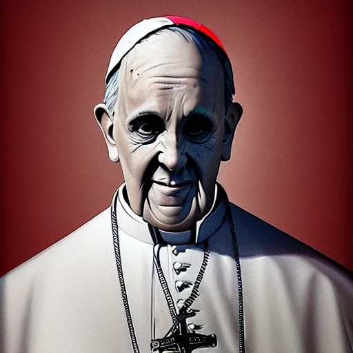 Prompt: Pope, Secrets inside the Vatican, Horror,Trending artstation, cinematográfica, digital Art