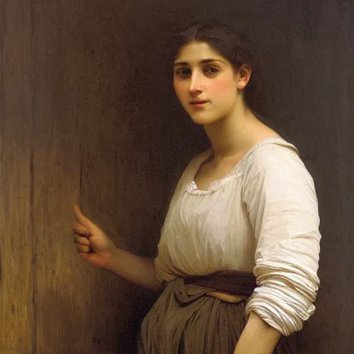 Prompt: warehouse worker by William Adolphe Bouguereau W 1024