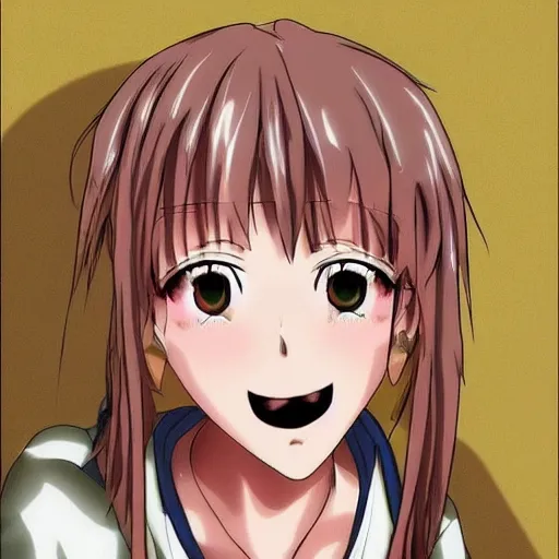 meme of an anime girl doing the ahegao face. Her head, Stable Diffusion