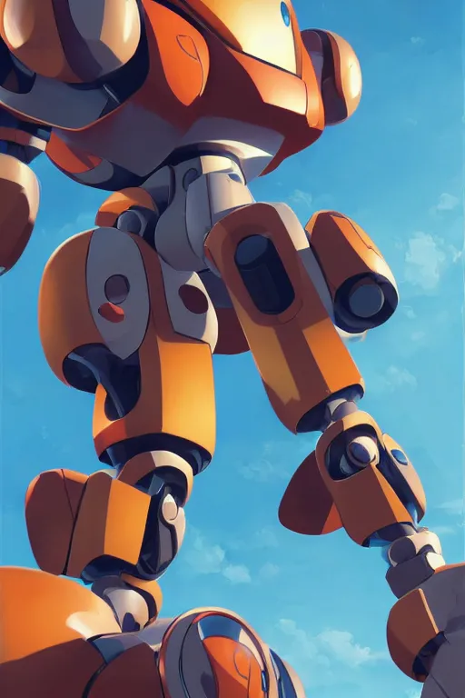 Image similar to metabots medabots medarotto medarot robot minimalist comics, behance hd by jesper ejsing, by rhads, makoto shinkai and lois van baarle, ilya kuvshinov, rossdraws global illumination ray tracing hdr radiating a glowing aura