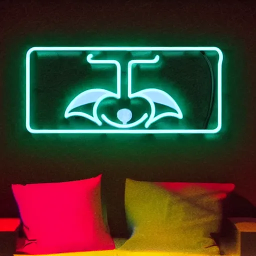 Image similar to Neon Sign of a bat