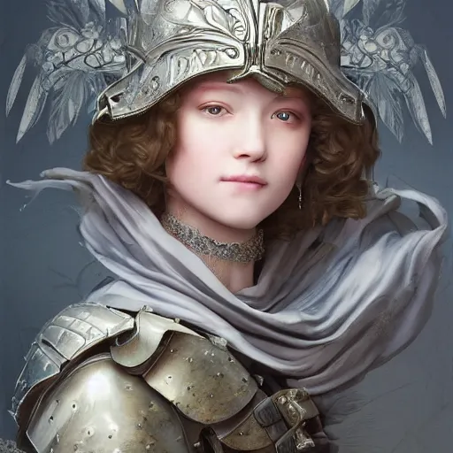 Prompt: A masterpiece ultrarealistic ultradetailed portrait of a Incredibly beautiful angel armored princess knight with Iron mask. baroque renaissance girl in the forest. medium shot, intricate, elegant, highly detailed. trending on artstation, digital art, by Stanley Artgerm Lau, WLOP, Rossdraws, James Jean, Andrei Riabovitchev, Marc Simonetti, Yoshitaka Amano. background by James Jean and Gustav Klimt, light by Julie Bell, 4k, porcelain skin. BY ZDIZISLAW BEKSINSKI