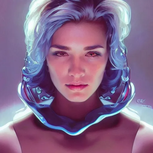 Prompt: hyperrealistic oil painting of electric hero, cute - fine - face, pretty face, oil slick hair, realistic shaded perfect face, extremely fine details, realistic shaded lighting, dynamic background, artgerm, 8 k ultra realistic, highly detailed, art by christopher balaskas, alphonse mucha, craig millions ultra detailed