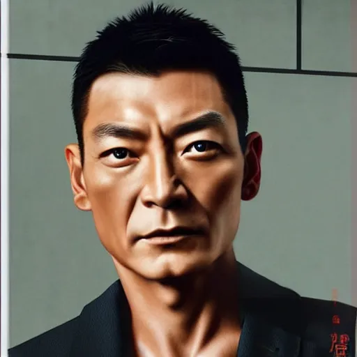 Image similar to selfie photo,actor andy lau , photorealistic, hyperrealism, hyperrealistic, highly detailed