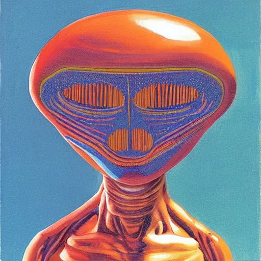 Image similar to alien by wayne thiebaud