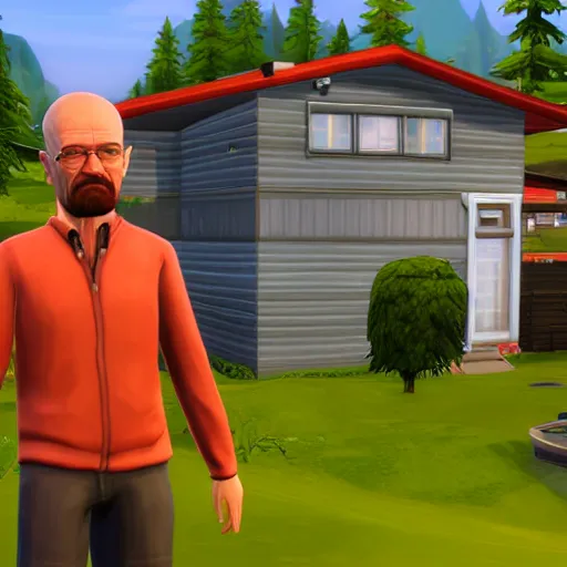 Image similar to walter white in the sims 4