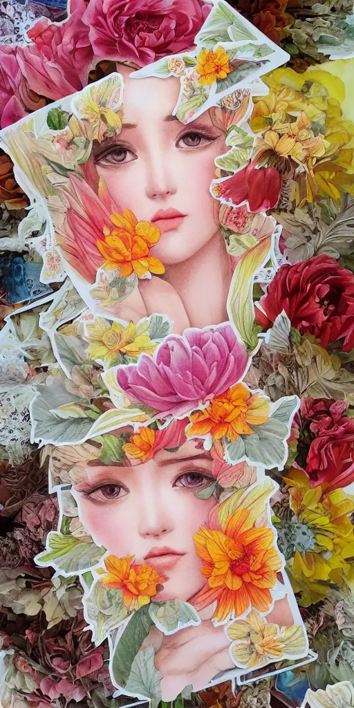 Image similar to beautiful flower, by tran nguyen, warm colors, cozy, sticker, sprite sheet