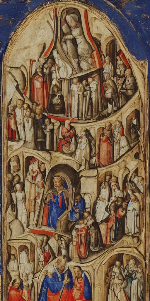 Image similar to the space shuttle in medieval religious art