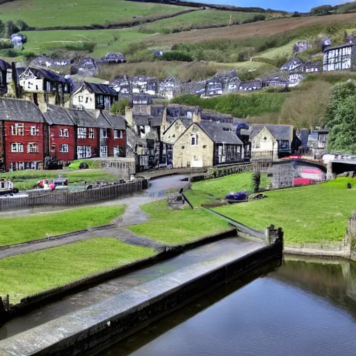 Prompt: hebden bridge marina