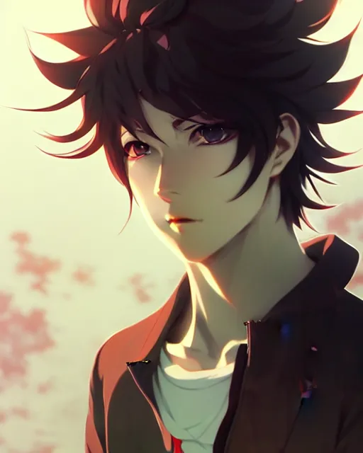 Image similar to extremely attractive feminine male anime character screenshot, nagito komaeda, anime, intricate, sharp focus, illustration, highly detailed, digital painting, cell shaded, concept art, matte, art by ilya kuvshinov and kyoto animation and wlop, ruan jia and greg rutkowski, studio quality, masterpiece