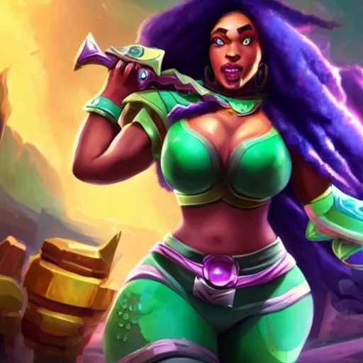 Illaoi from league of legends, Stable Diffusion