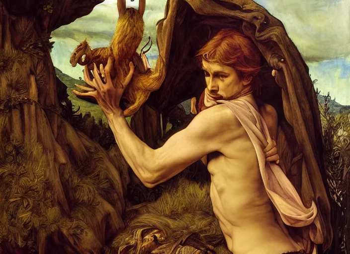 Image similar to biblical correct pepe by edgar maxence and caravaggio and michael whelan and delacroix style, artistic, intricate drawing, cinematic lighting, hyper realistic, extremely detailed, establishing shot, 8 k resolution, dramatic lighting