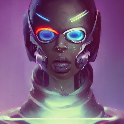 Image similar to portrait of a cybernetic ninja, cyberpunk concept art by pete mohrbacher and artgerm and wlop and greg rutkowski and deathburger, digital art, highly detailed, intricate, sci-fi, sharp focus, Trending on Artstation HQ, deviantart, unreal engine 5, 4K UHD image