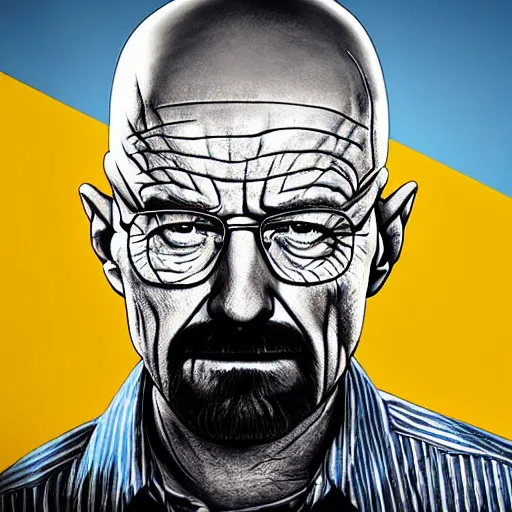 Image similar to TED talks, Walter White making meth