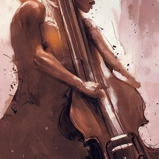 Prompt: body as a cello by greg rutkowski - n 9