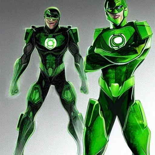 Image similar to concept art green lantern in halo movie