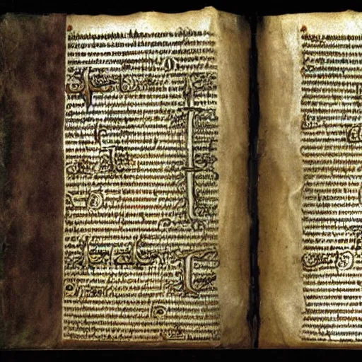 Prompt: lord of the rings as mediaeval manuscript