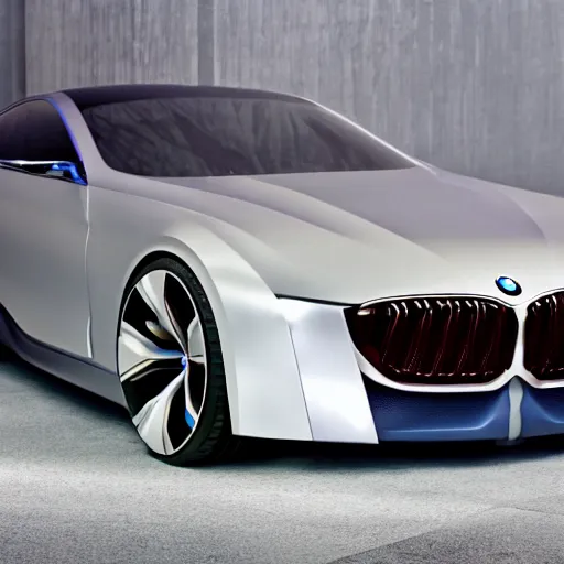 Prompt: a photo of a bmw concept car, cinematic