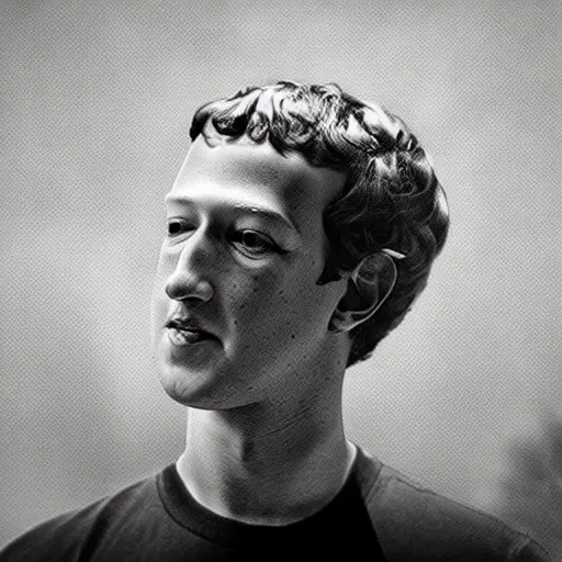 Image similar to mark zuckerberg takes over the world, artist interpretation, high fidelity, godlike, facebook, modern rendition