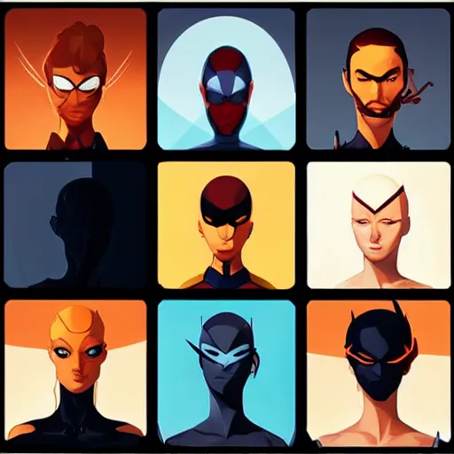 Image similar to face icon stylized minimalist x - men, loftis, cory behance hd by jesper ejsing, by rhads, makoto shinkai and lois van baarle, ilya kuvshinov, rossdraws global illumination