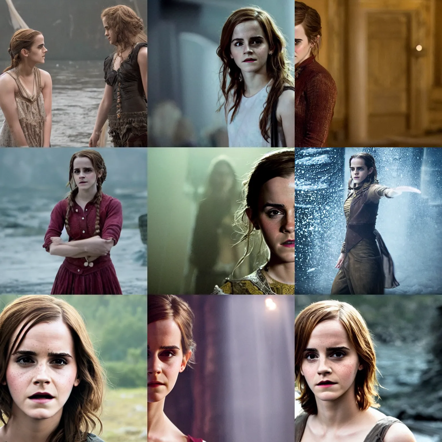 Prompt: Movie still of Emma Watson in Dagon Ball