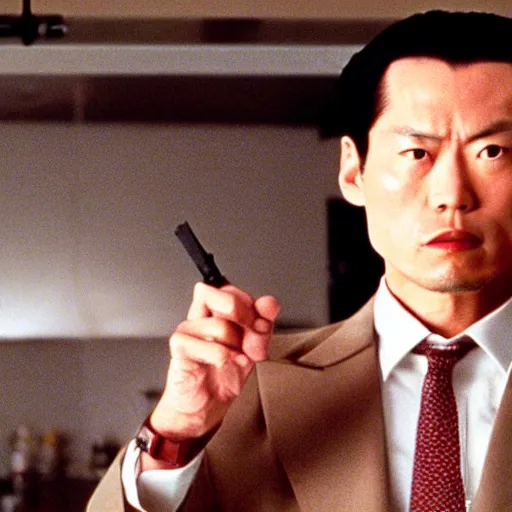 Image similar to a film still of kosaku kawajiri in American Psycho(2000)