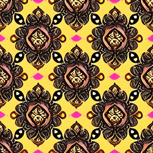 Prompt: boho texture pattern