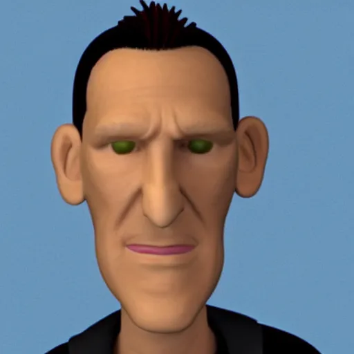 Image similar to christopher eccleston claymation